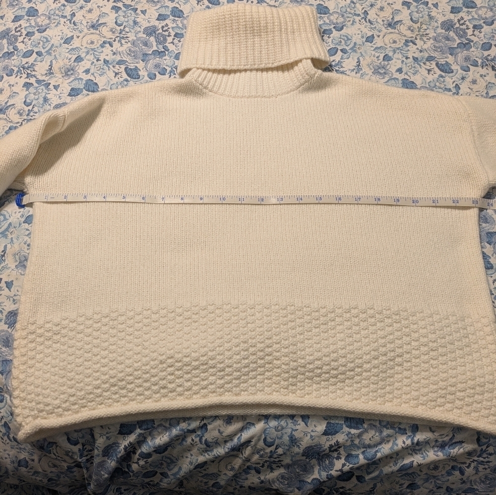 Madewell Cream Turtleneck Sweater - Picture 7 of 9